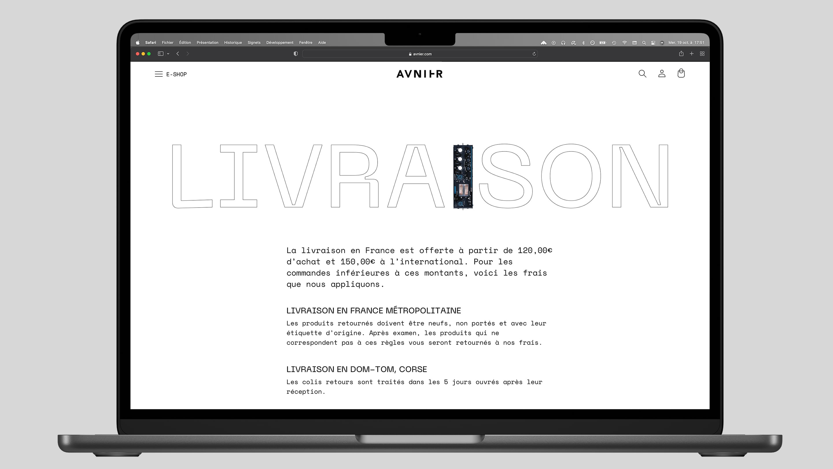 avnier-page-delivery-ui-design-fashion-website